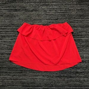 Free People Strapless Ruffle Red Tube Top
Size XS